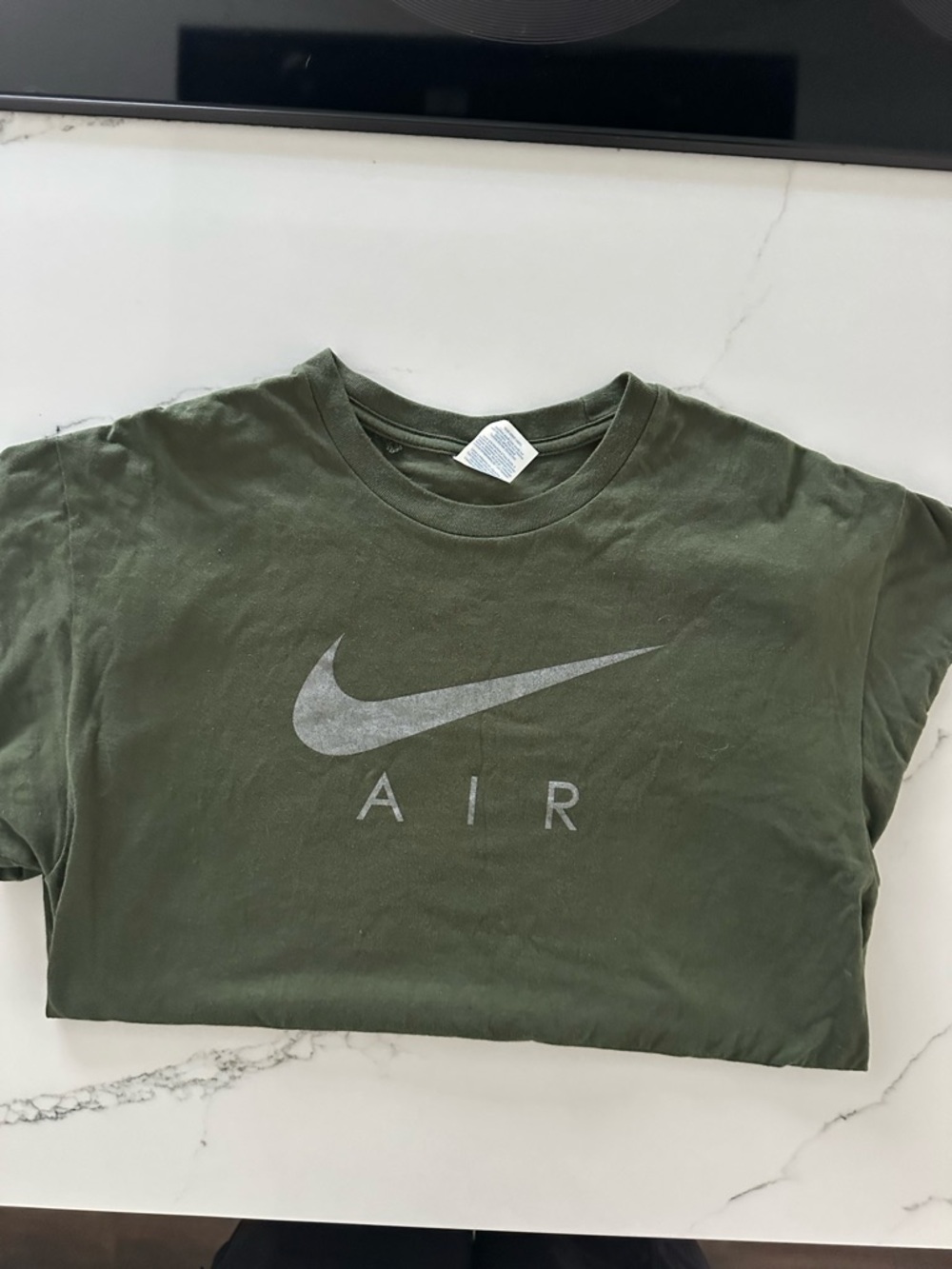 Nike Olive Green 'Air' Short Sleeve Tee